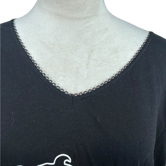 ⭐️Host Pick ⭐️Betty Boop & Puppy Long Sleeve black top size 3X - Picture 3 of 7